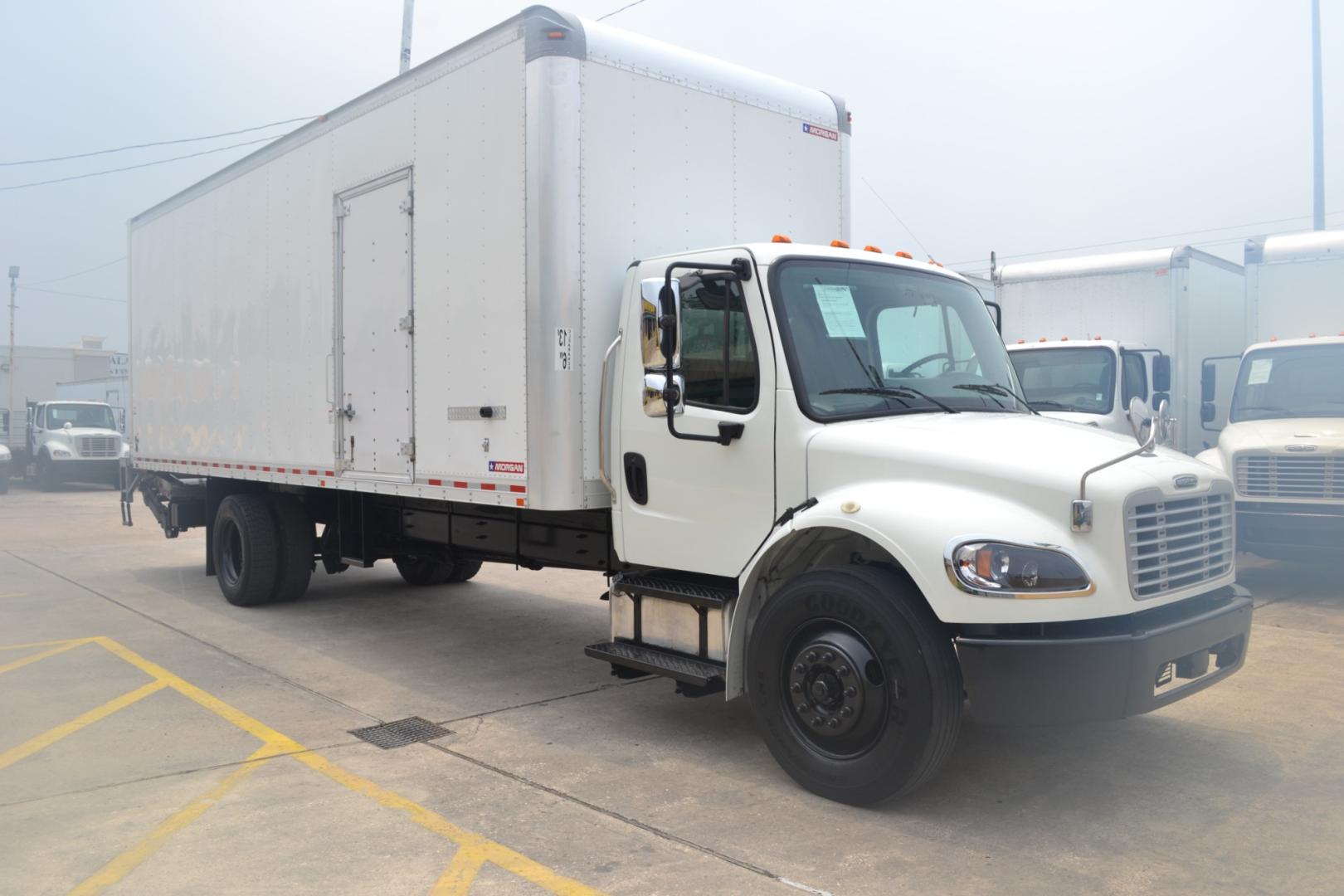 2019 YELLOW /BLACK FREIGHTLINER M2-106 with an CUMMINS B6.7L 240HP engine, ALLISON 2500RDS AUTOMATIC transmission, located at 9172 North Fwy, Houston, TX, 77037, (713) 910-6868, 29.887470, -95.411903 - Photo#2